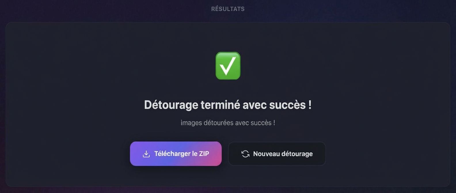 Batch détourage - Après traitement