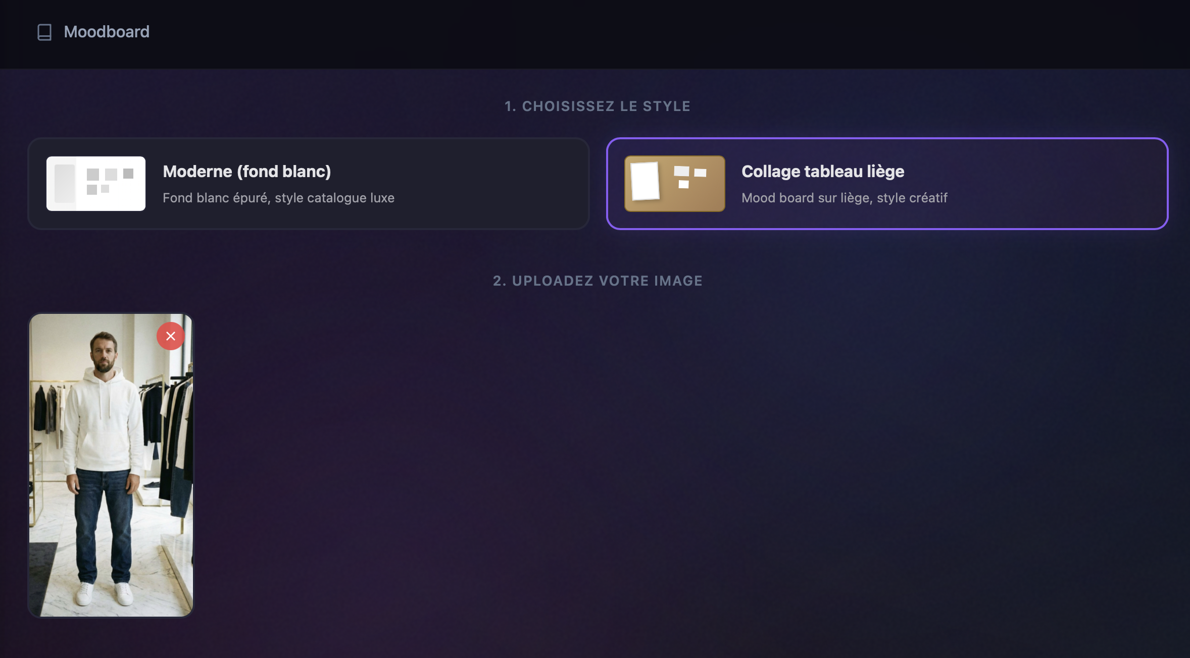 Moodboard - Photo produit originale