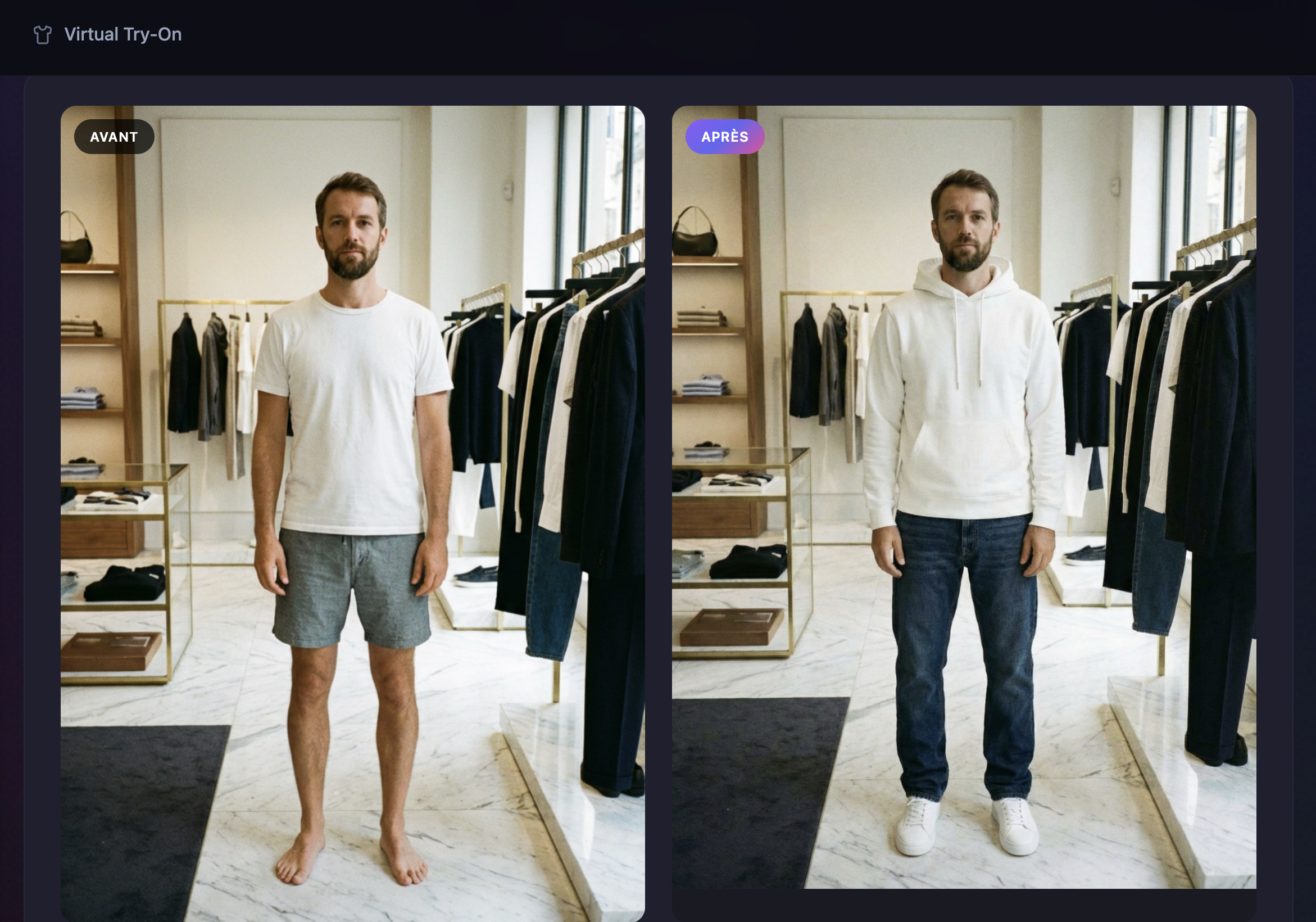 Essayage virtuel - Capture 2